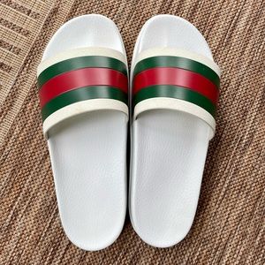 Men’s Gucci Web Slide Sandal - Size US 14